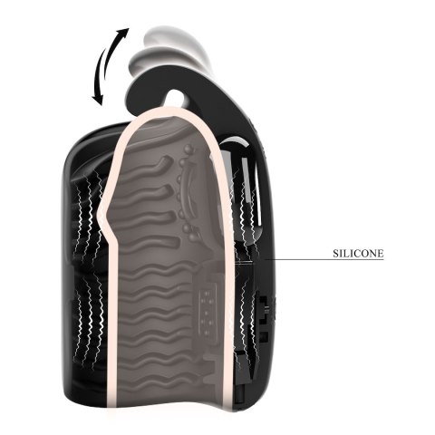 MASAŻER PRETTY LOVE BLACK GLANS TRAINER