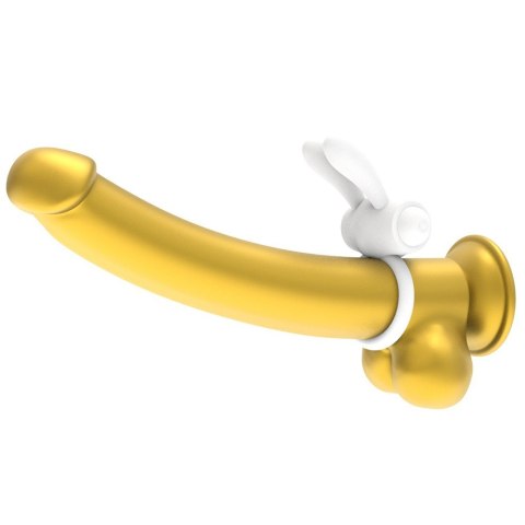 PIERŚCIEŃ POWER CLIT SILICONE COCKRING BIAŁY