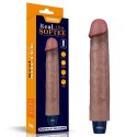 WIBRATOR 9" REAL SOFTEE VIBRATING DILDO