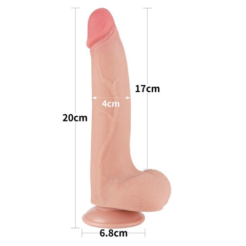 DILDO 8.5'' SLIDING SKIN DUAL LAYER DONG
