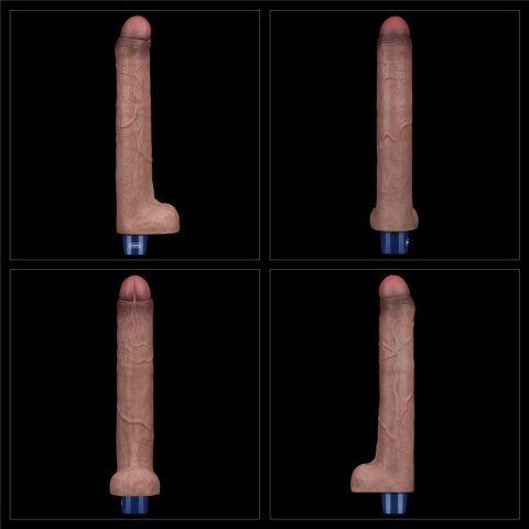 WIBRATOR 10.5" REAL SOFTEE VIBRATING DILDO