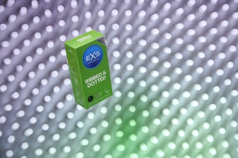 PREZERWATYWY 12 SZT. EXS RIBBED AND DOTTED