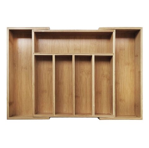 WKŁAD, ORGANIZER DO SZUFLADY NA SZTUĆCE ROZSUWANY 55-37x37x5cm KRISBERG KS-2548