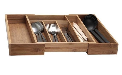 WKŁAD / ORGANIZER DO SZUFLADY NA SZTUĆCE ROZSUWANY 55/35x37cm BRUNBESTE BB-1576