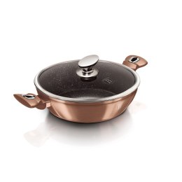 WOK GARNEK GRANITOWY 28cm 3.8L BERLINGER HAUS METALLIC LINE ROSE GOLD BH-1519N
