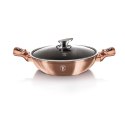 WOK GARNEK GRANITOWY 30CM 4.4L BERLINGER HAUS METALLIC LINE ROSE GOLD BH-7100
