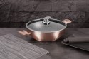 WOK GARNEK GRANITOWY 30CM 4.4L BERLINGER HAUS METALLIC LINE ROSE GOLD BH-7100