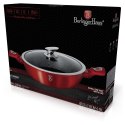 WOK GARNEK GRANITOWY 32CM 4.9L BERLINGER HAUS METALLIC LINE BURGUNDY BH-1264-N