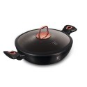 WOK GARNEK GRANITOWY 4.4L 30CM BERLINGER HAUS BLACK ROSE BH-7112
