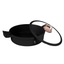 WOK GARNEK NISKI Z POWŁOKĄ TYTANOWĄ 4.2L 28CM BERLINGER HAUS BLACK ROSE BH-1455