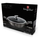 WOK GARNEK Z POWŁOKĄ GRANITOWĄ 28cm 3.8L BERLINGER HAUS METALLIC LINE CARBON BH-1241-N