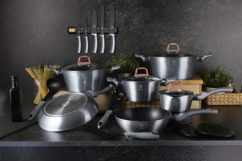 WOK GRANITOWY 28CM BERLINGER HAUS MOONLIGHT BH-6007