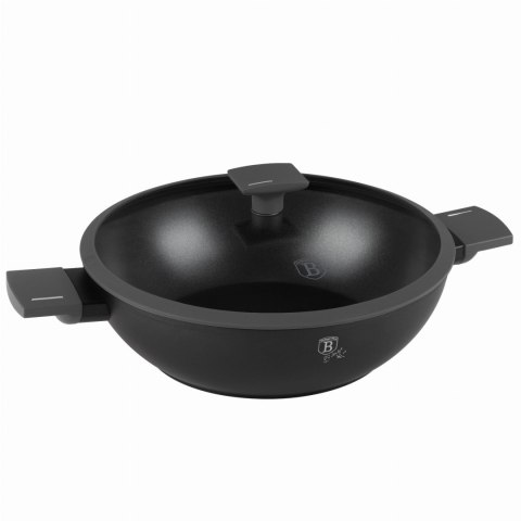 WOK TYTANOWY Z POKRYWKĄ 30CM BERLINGER HAUS ANTRACIT BH-8125