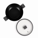 WOK TYTANOWY Z POKRYWKĄ 30CM BERLINGER HAUS ANTRACIT BH-8125