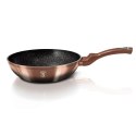 WOK Z POWŁOKĄ GRANITOWĄ 28cm 3.2L BERLINGER HAUS ROSE GOLD NOIR BH-1891