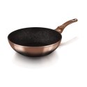 WOK Z POWŁOKĄ GRANITOWĄ 28cm 3.2L BERLINGER HAUS ROSE GOLD NOIR BH-1891