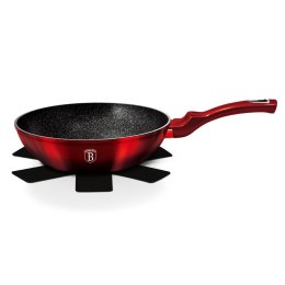 WOK Z POWŁOKĄ GRANITOWĄ 28cm BERLINGER HAUS METALLIC LINE BLACK BURGUNDY [BH-1625-N]