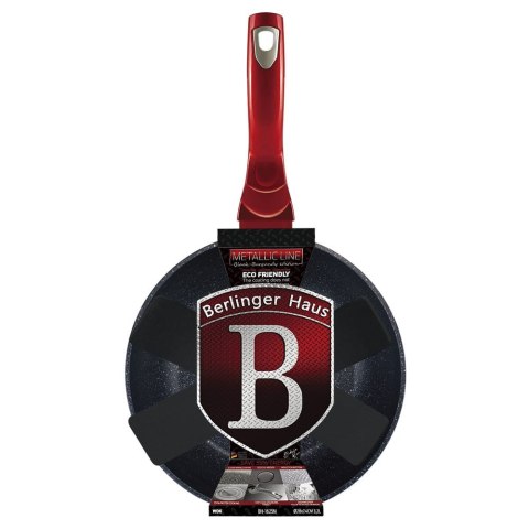 WOK Z POWŁOKĄ GRANITOWĄ 28cm BERLINGER HAUS METALLIC LINE BLACK BURGUNDY [BH-1625-N]