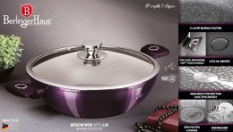 WOK Z POWŁOKĄ TYTANOWĄ 30CM 4L BERLINGER HAUS PURPLE ECLIPSE BH-7114