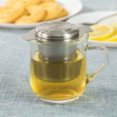 ZAPARZACZ DO HERBATY 7,5x6,3CM Z POKRYWKĄ KINGHOFF KH-1650