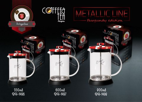 ZAPARZACZ DO HERBATY 800ML BERLINGER HAUS METALLIC BURGUNDY LINE BH-1498