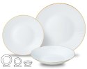 ZASTAWA STOŁOWA SERWIS KOMPLET TALERZY 18 ELE. NA 6 OSÓB KINGHOFF KH-1876