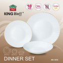 ZASTAWA STOŁOWA SERWIS KOMPLET TALERZY 18 ELE. NA 6 OSÓB KINGHOFF KH-1876