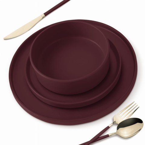 ZASTAWA STOŁOWA SERWIS KOMPLET TALERZY NACZYŃ 18 ELE DLA 6 OSÓB BERLINGER HAUS LEONARDO BH-10007