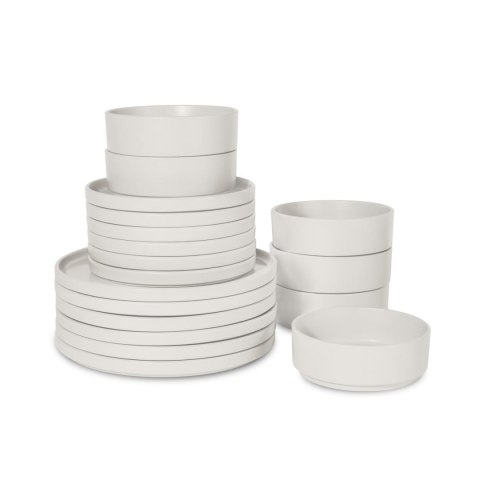 ZASTAWA STOŁOWA SERWIS KOMPLET TALERZY NACZYŃ 18 ELE DLA 6 OSÓB BERLINGER HAUS SAHARA BH-10005