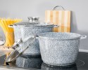 ZESTAW 2 GARNKÓW MARMUROWYCH 10L + 14L ZILNER GREY ZL-8547