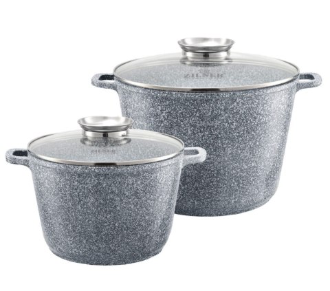 ZESTAW 2 GARNKÓW MARMUROWYCH 10L + 14L ZILNER GREY ZL-8547