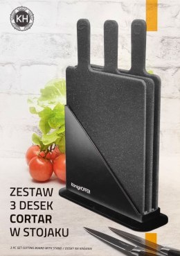 ZESTAW 3 DESEK KUCHENNYCH W STOJAKU KONIGHOFFER KG-4762