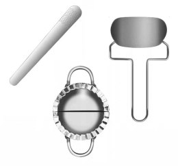 ZESTAW 3 EL. WYKRAWACZ i FOREMKA DO PIEROGÓW 10CM BRUNBESTE BB-3099