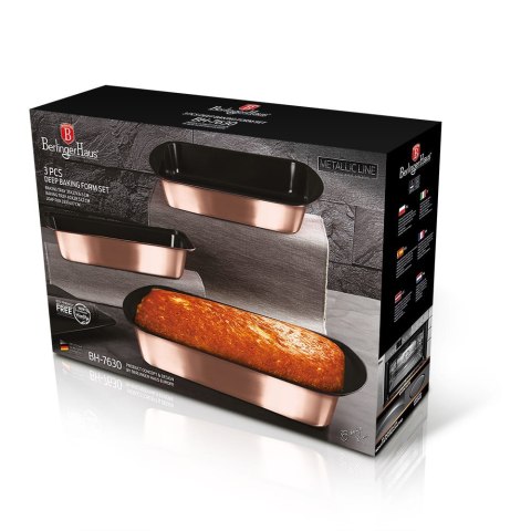 ZESTAW 3 FORM DO PIECZENIA BERLINGER HAUS Rose Gold BH-7630