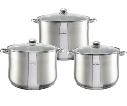 ZESTAW 3 GARNKÓW GASTRONOMICZNYCH 16 20 23L ZILNER ZL-7352