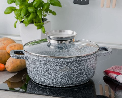 ZESTAW 3 GARNKÓW MARMUROWYCH 18 / 22 / 26cm ZILNER ZL-8530