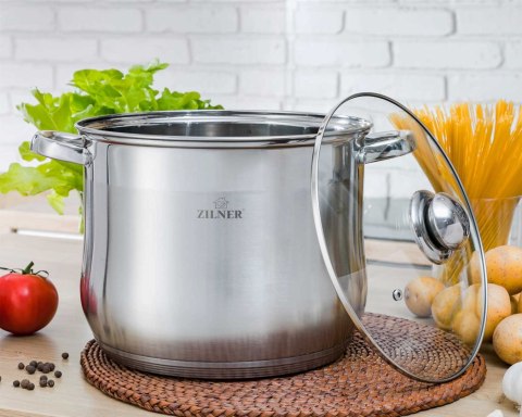 ZESTAW 3 GARNKÓW STALOWYCH GASTRONOMICZNYCH 5.5 7 9L ZILNER ZL-7349