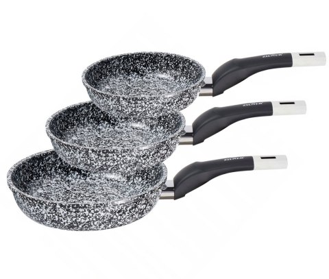 ZESTAW 3 PATELNI 16/18/20cm MARMUROWO-CERAMICZNYCH ZILNER ZL-7129