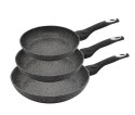 ZESTAW 3 PATELNI 20/24/28CM KLAUSBERG MARMO GOLD KB-7290