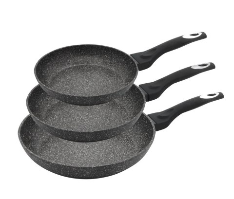 ZESTAW 3 PATELNI 20/24/28CM KLAUSBERG MARMO GOLD KB-7290