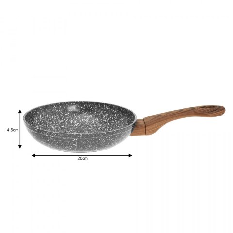 ZESTAW 3 PATELNI 20/24/28CM KiNGHOFF GRANIT WOOD KH-1030