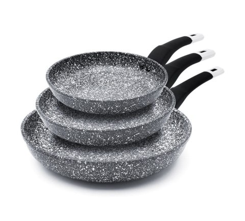 ZESTAW 3 PATELNI 20/24/28cm MARMUROWO-CERAMICZNYCH ZILNER ZL-7130