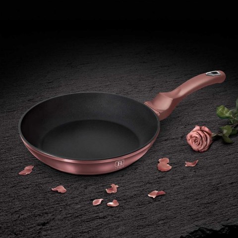 ZESTAW 3 PATELNI GRANITOWYCH 20/24/28CM BERLINGER HAUS METALLIC LINE i-ROSE BH-6041