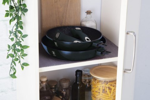 ZESTAW 3 PATELNI GRANITOWYCH 20/24/28cm BERLINGER HAUS METALLIC AQUAMARINE BH-7056