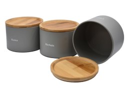 ZESTAW 3 POJEMNIKÓW KAWA HERBATA CUKIER BRUNBESTE BB-2715