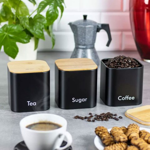 ZESTAW 3 POJEMNIKÓW KAWA HERBATA CUKIER KINGHOFF KH-1527
