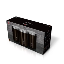ZESTAW 3 POJEMNIKÓW KUCHENNYCH BERLINGER HAUS SHINY BLACK BH-6828