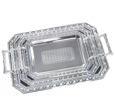 ZESTAW 3 TAC STALOWYCH DO SERWOWANIA KINGHOFF KH-4742