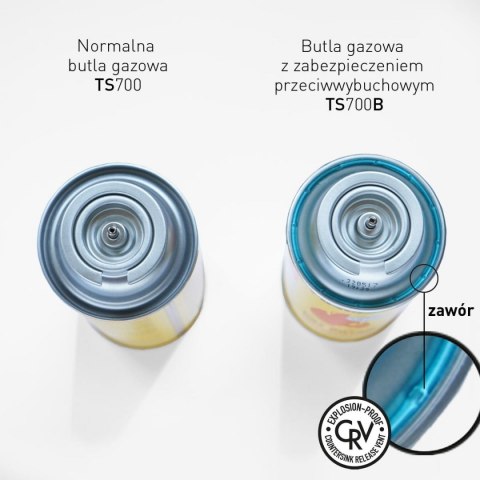 ZESTAW 4 GAZÓW / NABOJE GAZOWE / PRZECIWYBUCHOWY SYSTEM CRV / KARTUSZ 227g / TYP MSF-1a TIROSS TS-700B-4