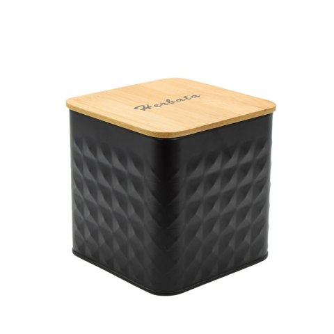 ZESTAW 4 POJEMNIKÓW KAWA HERBATA CUKIER SÓL BRUNBESTE BB-4261 (NAPISY PL)